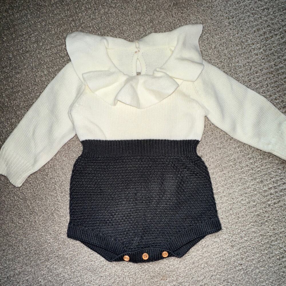 Knit Sweater Romper 6 month
